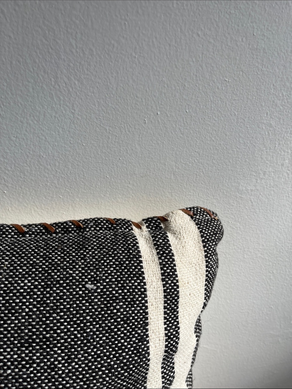 Threshold Striped Black and Cream Lumbar Throw Pillow - Picture 5 of 5